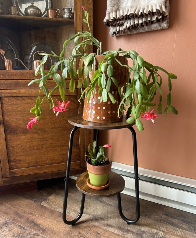 two tier plant stand